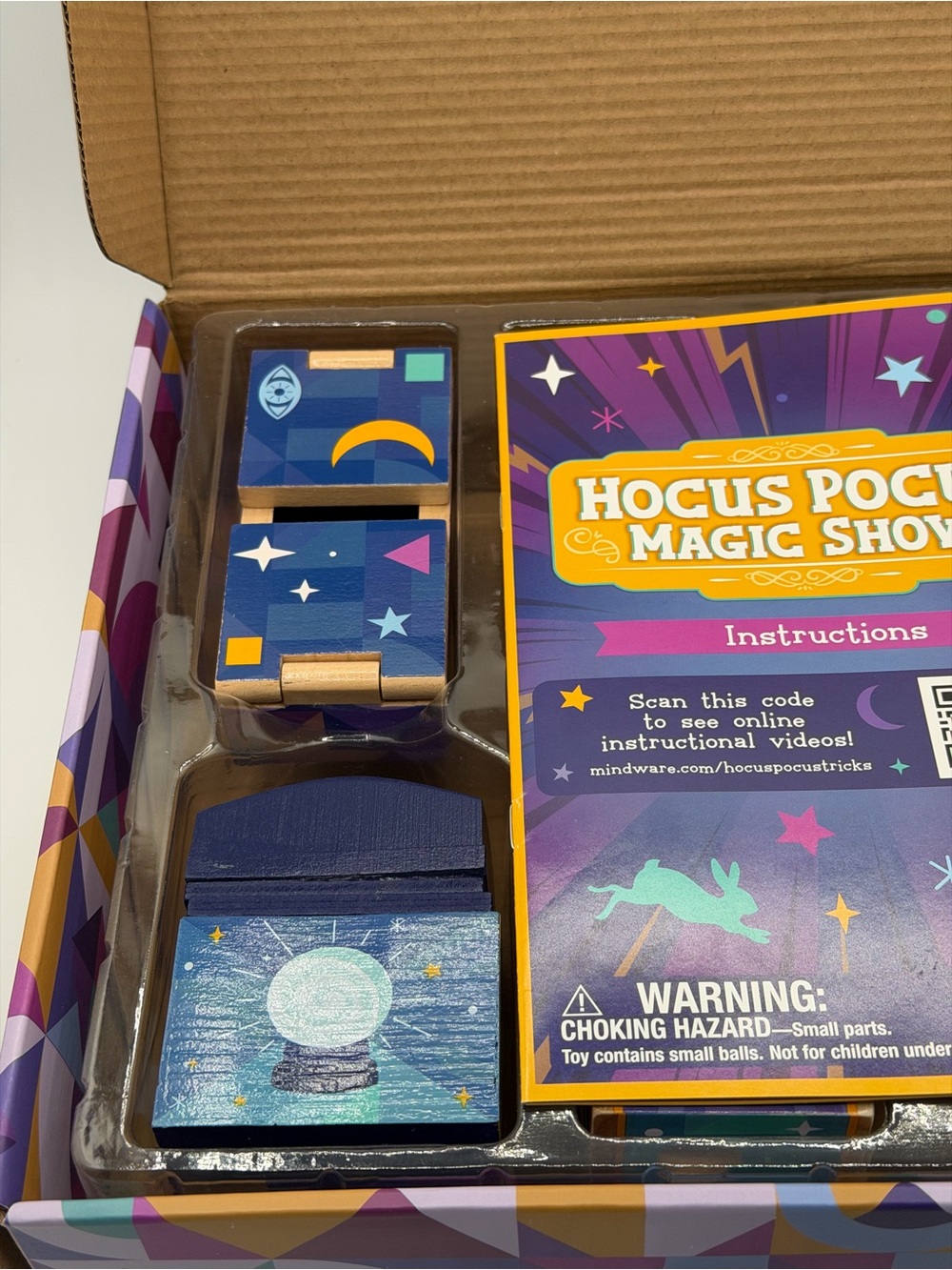 MindWare Hocus Pocus Wooden Magic Show Magician Kit - Brand New Open Box - Picture 11 of 16